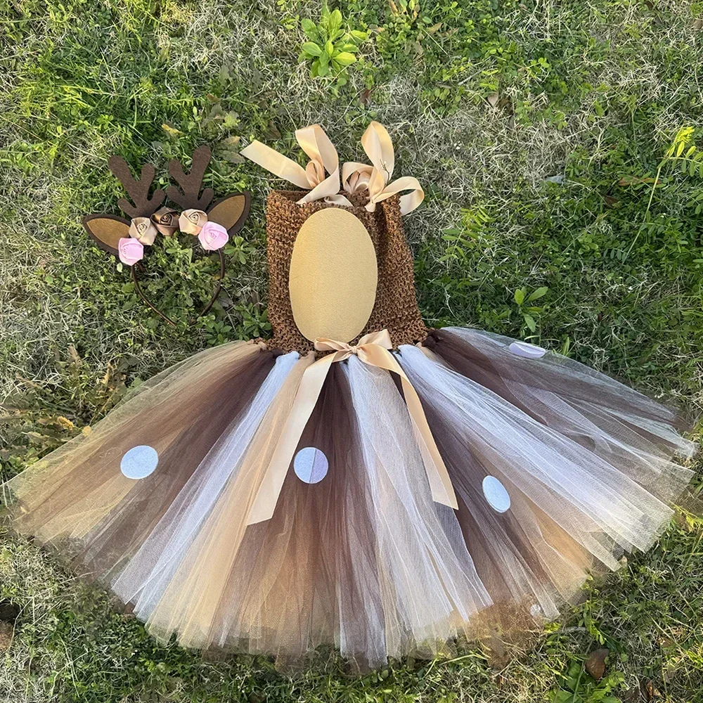 Deer Tutu Dress Girl Christmas - Baby Clothing Usa 评论和价格